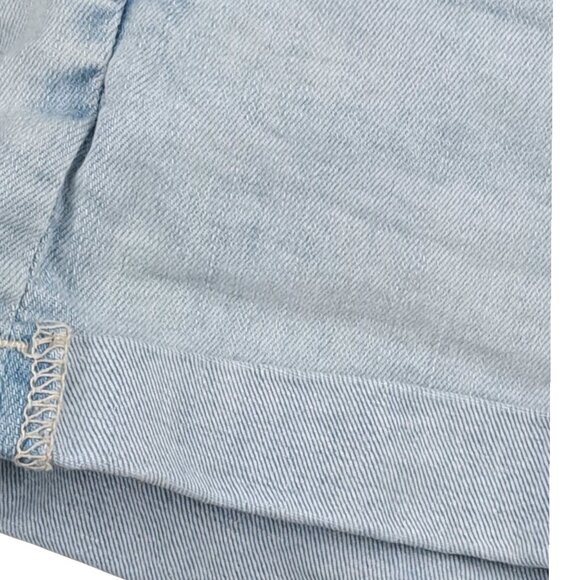 PacSun Super Stretch Shortie  Rolled Cuff Light Blue Shorts Size 28 - Picture 9 of 10